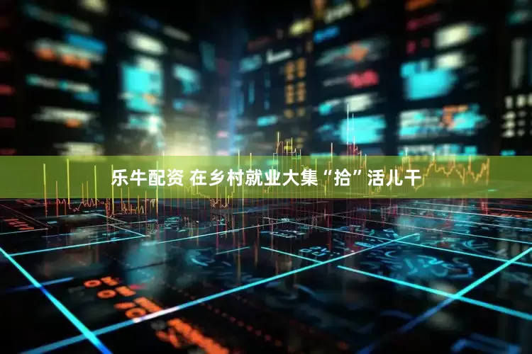 乐牛配资 在乡村就业大集“拾”活儿干